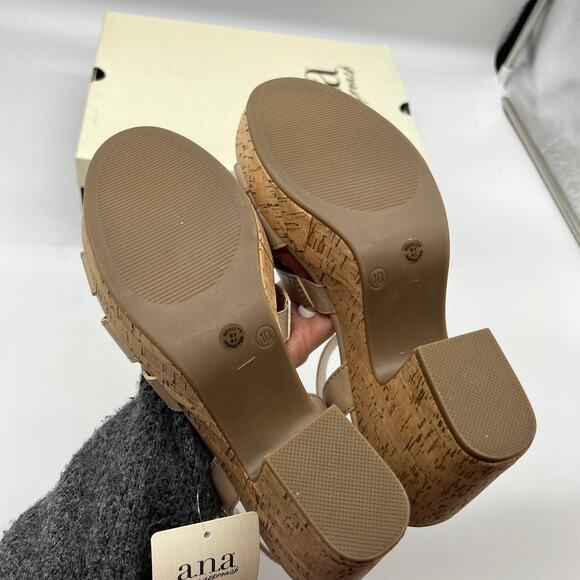 a.n.a Womens Billie Heeled Sandals Nude Color Size 10M - Picture 6 of 11